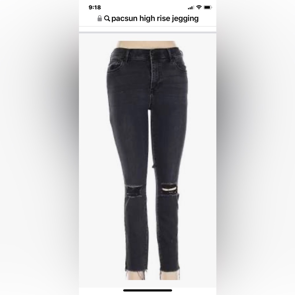 PacSun High Rise black jegging